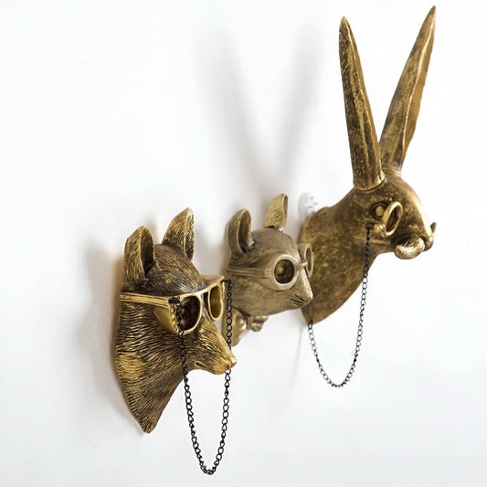 Colorful Resin Animal Wall Hooks Decor - Befez