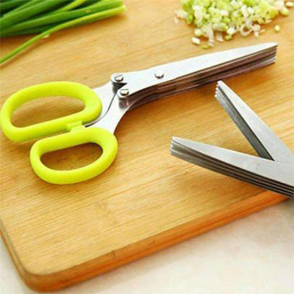Sharp Kitchen Scissors - 5-in-1 Stainless Steel Cutters