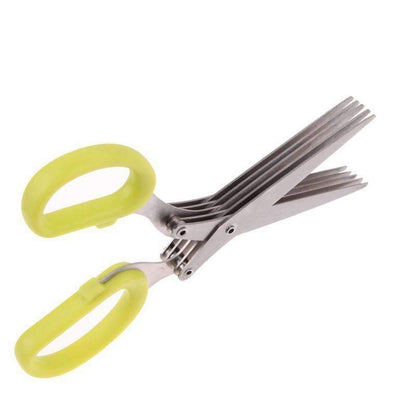 Sharp Kitchen Scissors - 5-in-1 Stainless Steel Cutters