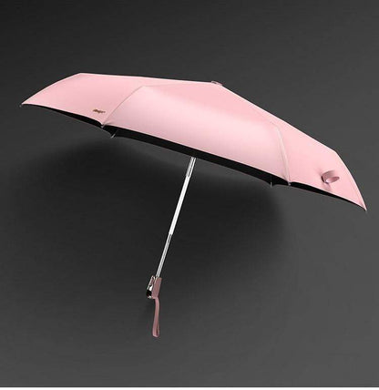 Compact Waterproof Pink Travel Umbrella