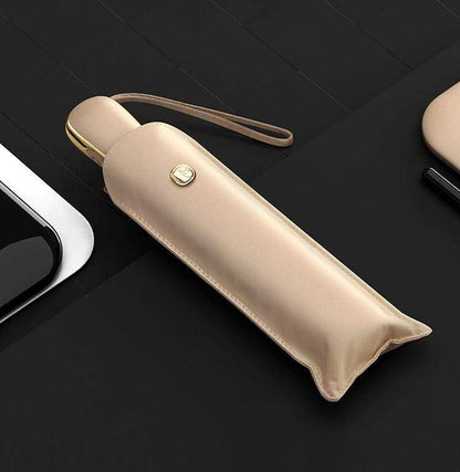 Compact Waterproof Pink Travel Umbrella