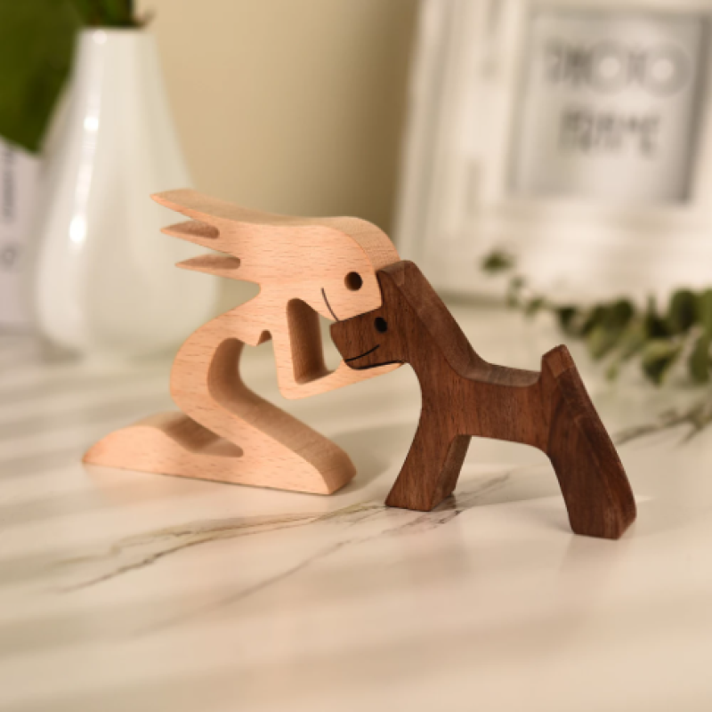 Unique Handcrafted Wood Decor Sculpture - Befez