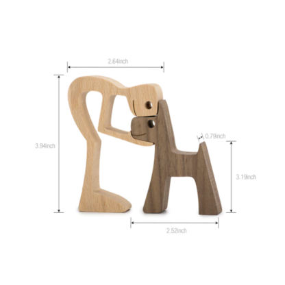 Unique Handcrafted Wood Decor Sculpture