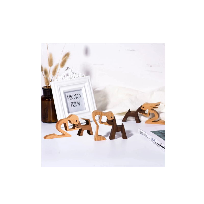 Unique Handcrafted Wood Decor Sculpture