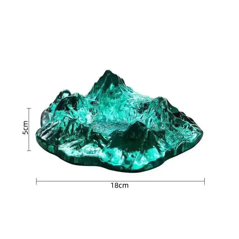 Frosty Mountain Glass Ashtray Decor - Befez