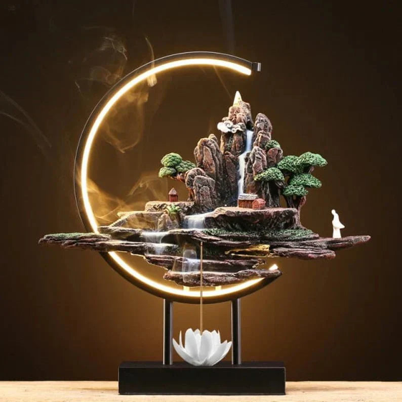 Fragrant Incense Lamp with Scenic Landscape