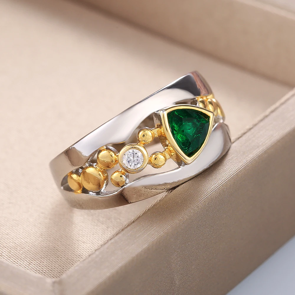 Green Gemstone Vintage Style Ring - Befez