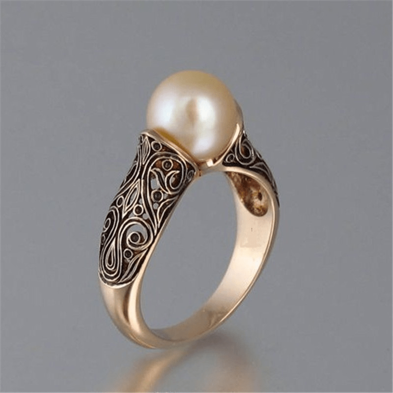 Classic Luxury Pearl Gold Ring - Befez