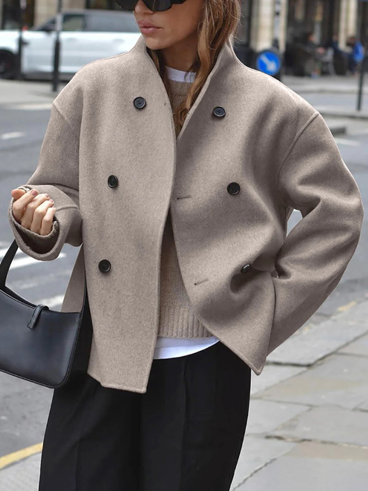 Relaxed Fit Women's Button Down Jacket - Befez