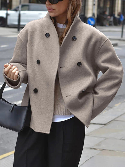Relaxed Fit Women's Button Down Jacket - Befez