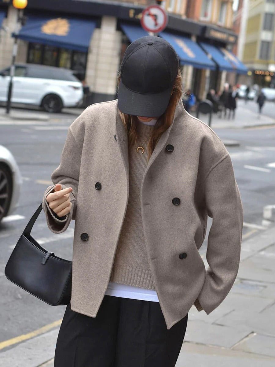 Relaxed Fit Women's Button Down Jacket