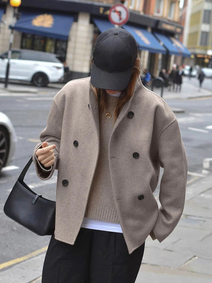 Relaxed Fit Women's Button Down Jacket