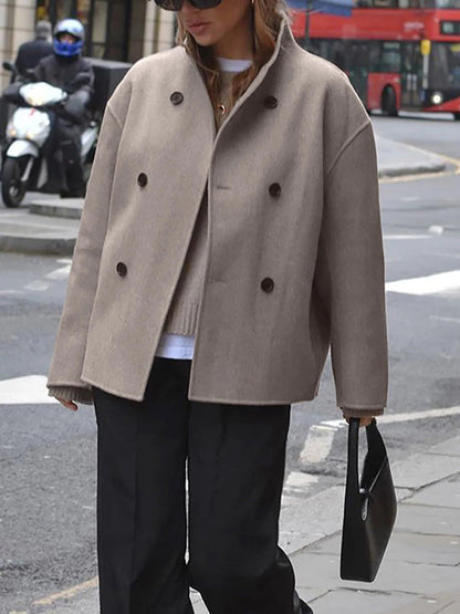 Relaxed Fit Women's Button Down Jacket