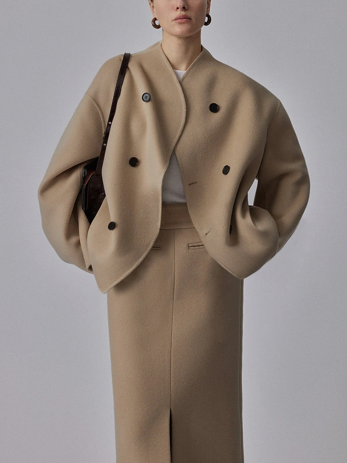 Relaxed Fit Women's Button Down Jacket