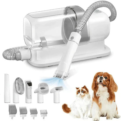 Quiet Pet Grooming Kit with Vacuum and Clippers Set