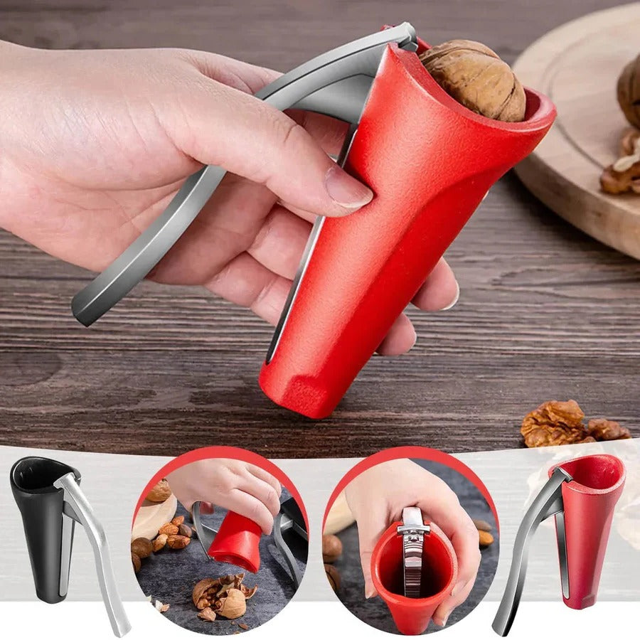 Durable Metal Nutcracker with Grip Handles - Befez