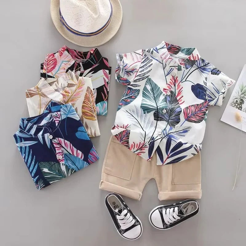 Cute Baby Boy Summer Romper Set 2 Piece - Befez