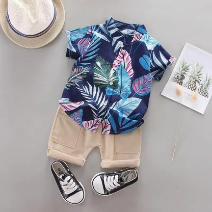 Cute Baby Boy Summer Romper Set 2 Piece