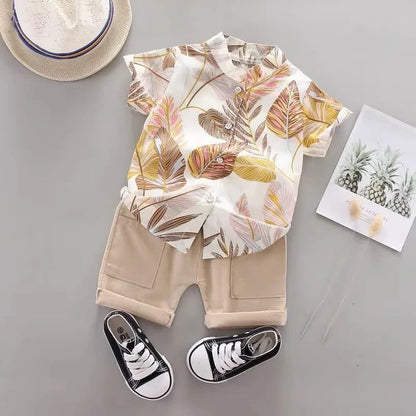 Cute Baby Boy Summer Romper Set 2 Piece