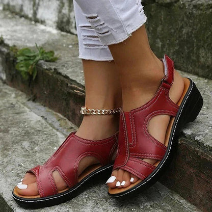 Luxurious High Heel Wedge Sandals