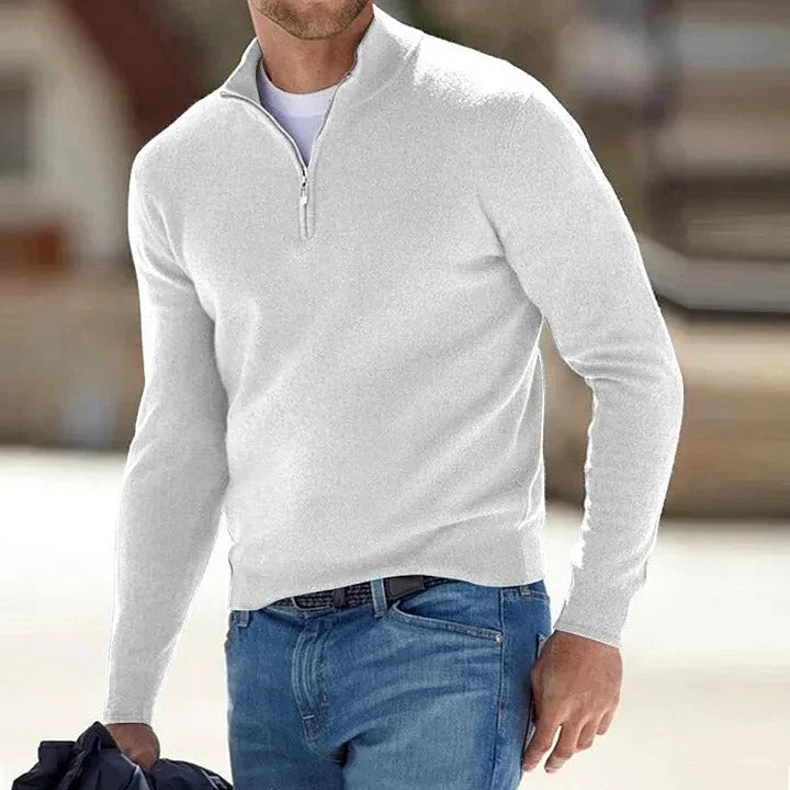 Soft Crew Neck Cashmere Sweater for Men