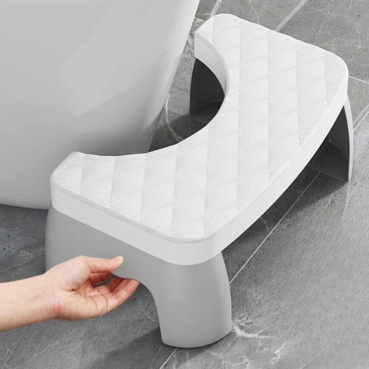 Ergonomic Anti-Slip Toilet Stool for Bathroom Comfort