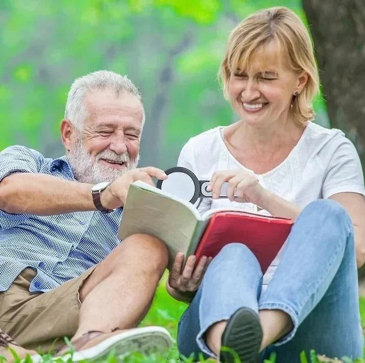 Large Print Magnifier with Extra Bright LED Light - Befez