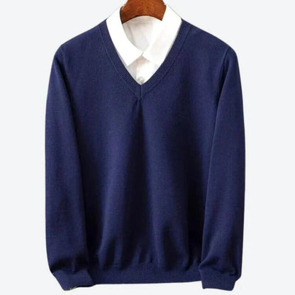 Men's Warm Crew Neck Cashmere Pullover Sweater