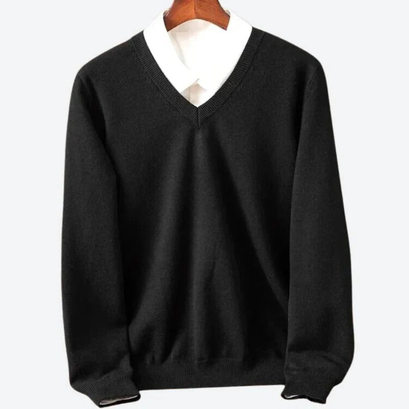 Men's Warm Crew Neck Cashmere Pullover Sweater
