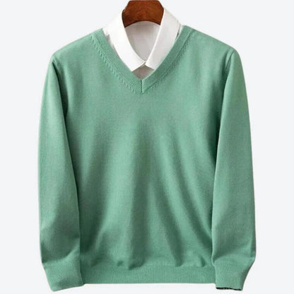 Men's Warm Crew Neck Cashmere Pullover Sweater