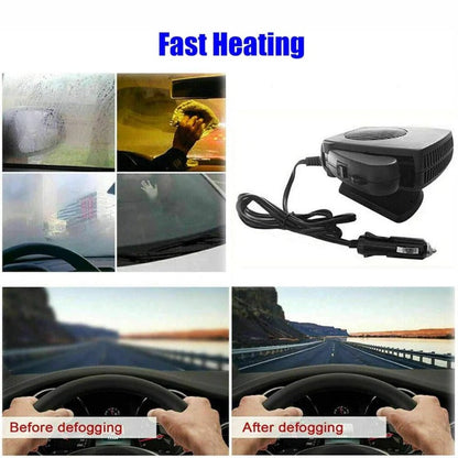 Compact 12V 150W Car Heater and Window Defroster