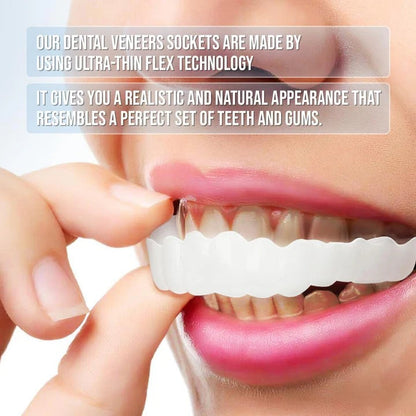 Reusable Snap On Smile Veneers for Top and Bottom Teeth