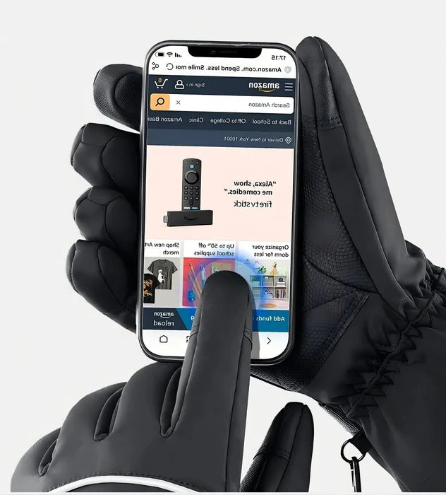 Warm Winter Biker Gloves