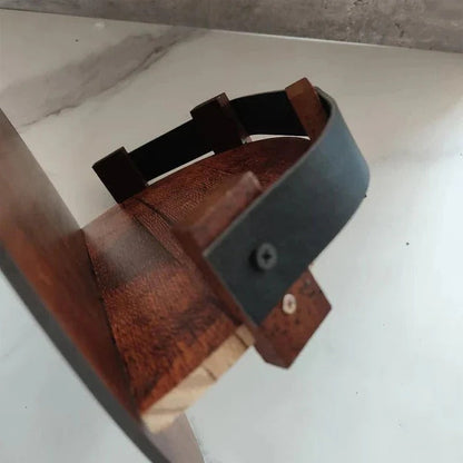 Reclaimed Wood Whiskey Barrel Shelf - Wine Bottle Holder