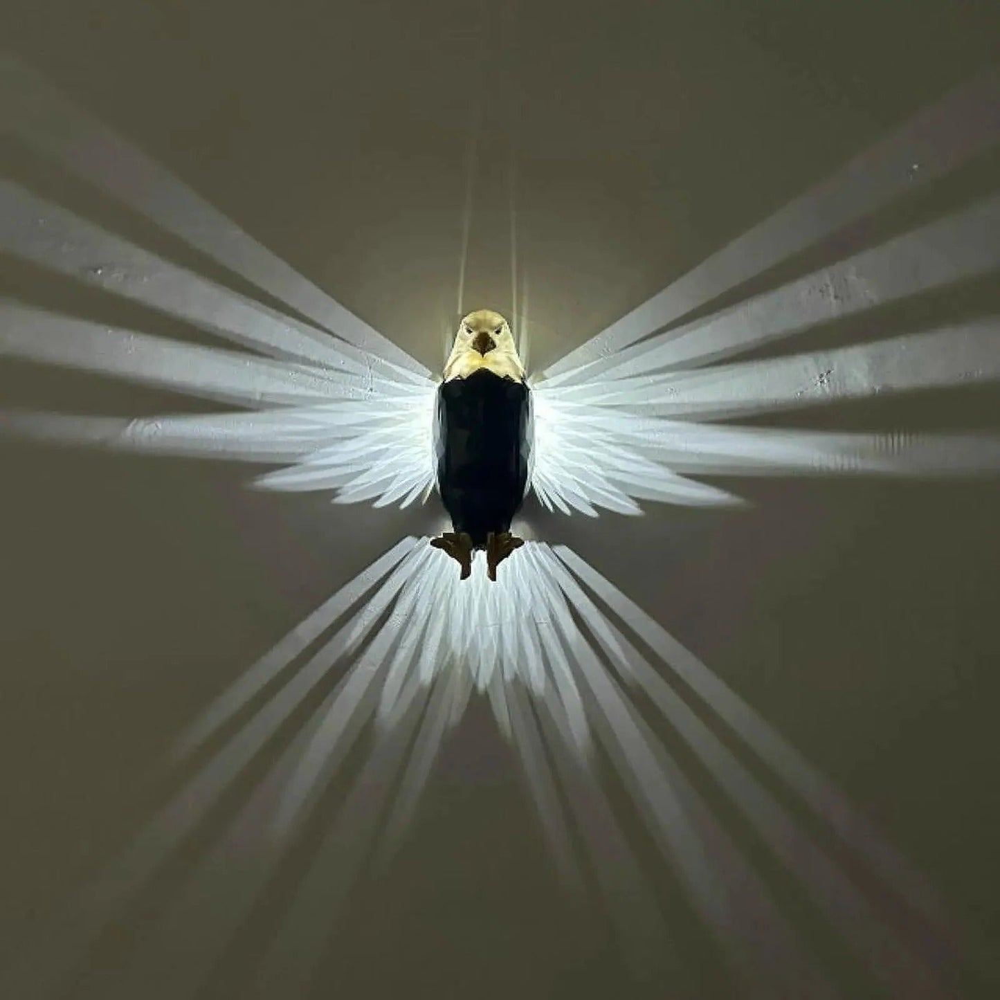 Bright Metal Bird Light Fixture