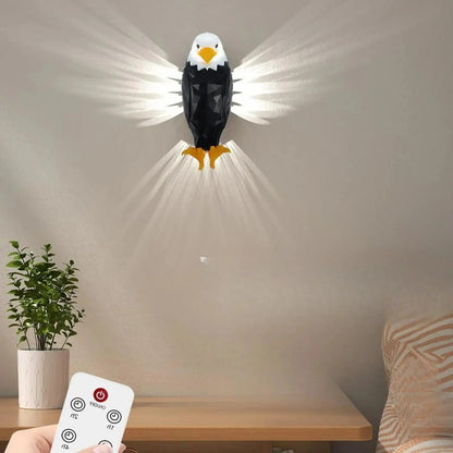 Bright Metal Bird Light Fixture
