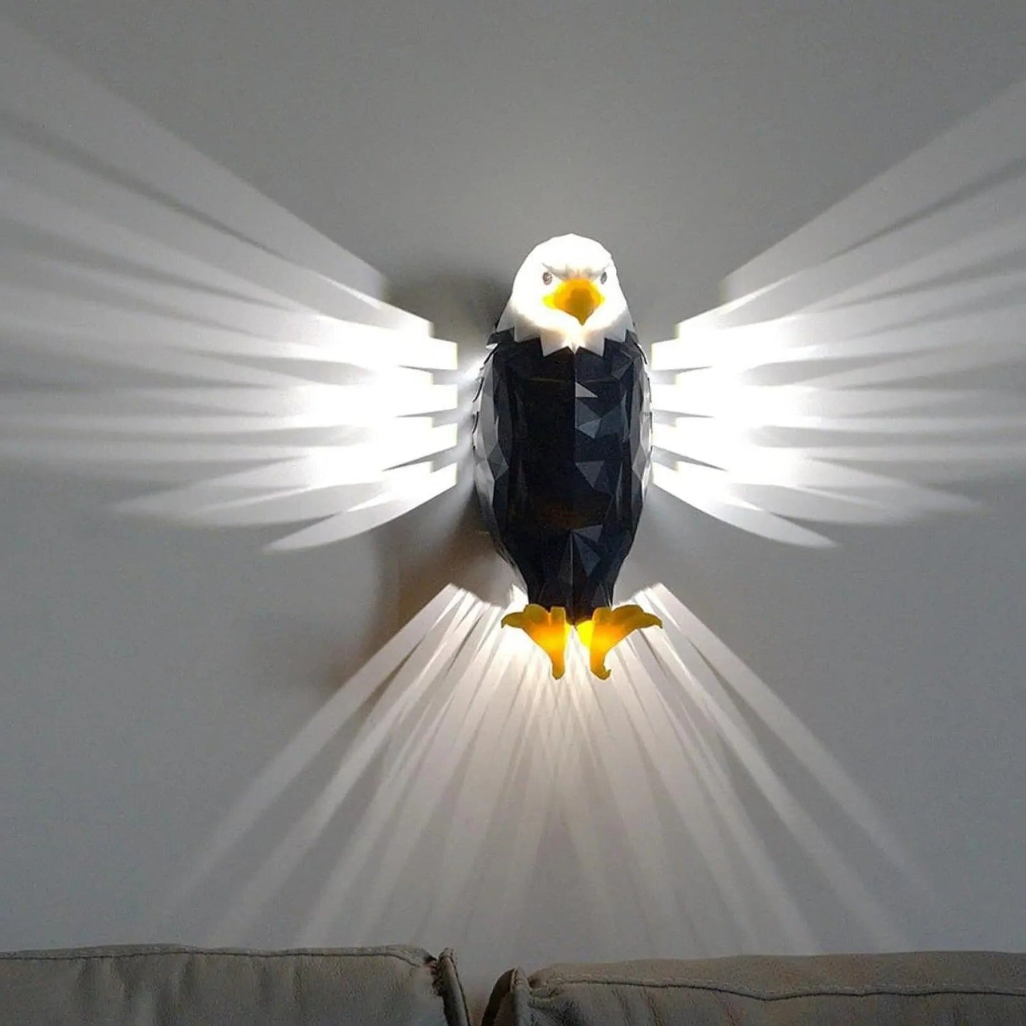 Bright Metal Bird Light Fixture - Befez
