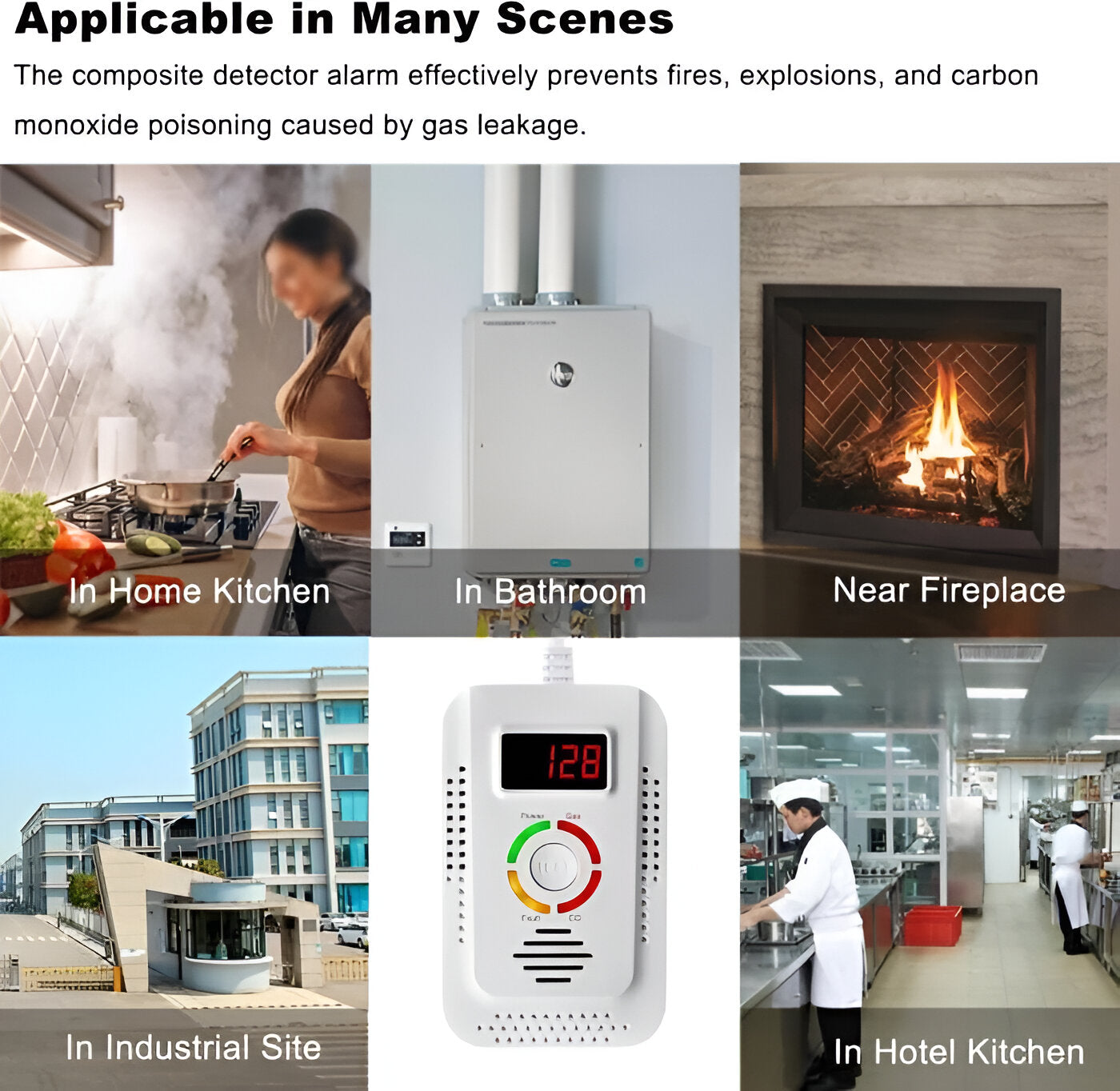 Digital Home Gas and Carbon Monoxide Detector