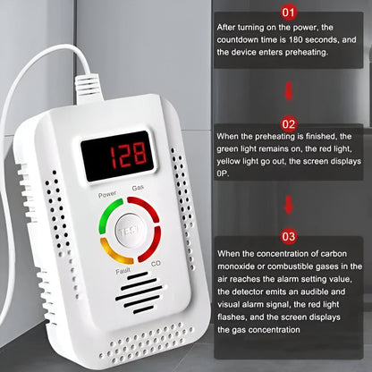 Digital Home Gas and Carbon Monoxide Detector