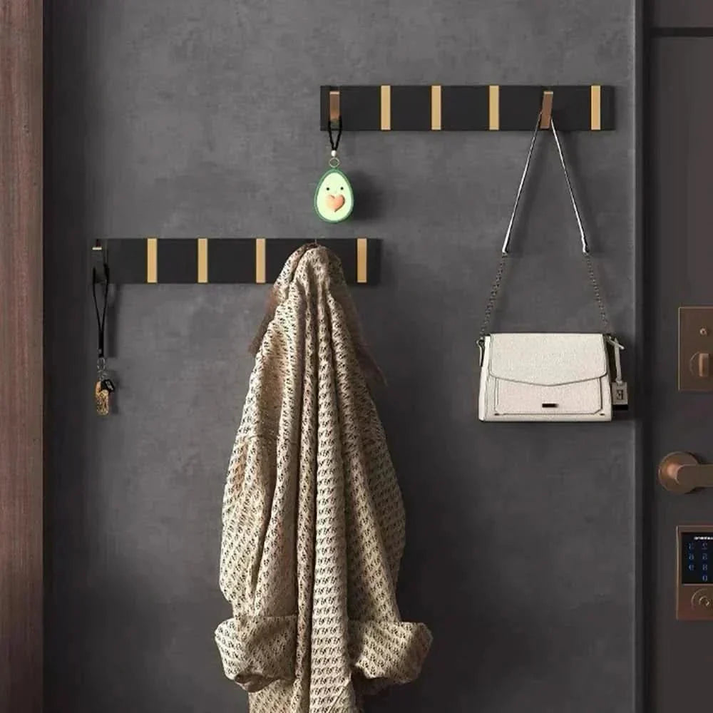 Befez | Slim Metal Wall Hooks – Compact, Folding Hook for Home