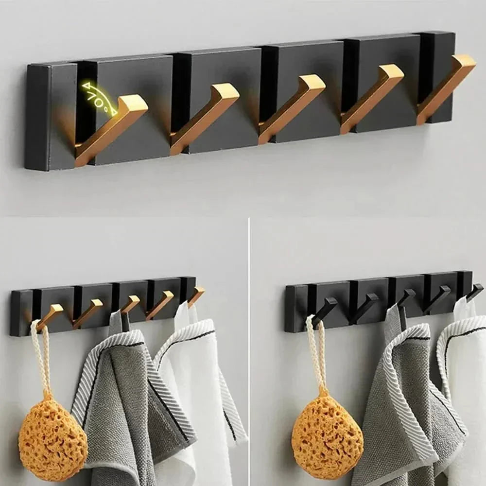 Befez | Slim Metal Wall Hooks – Compact, Folding Hook for Home