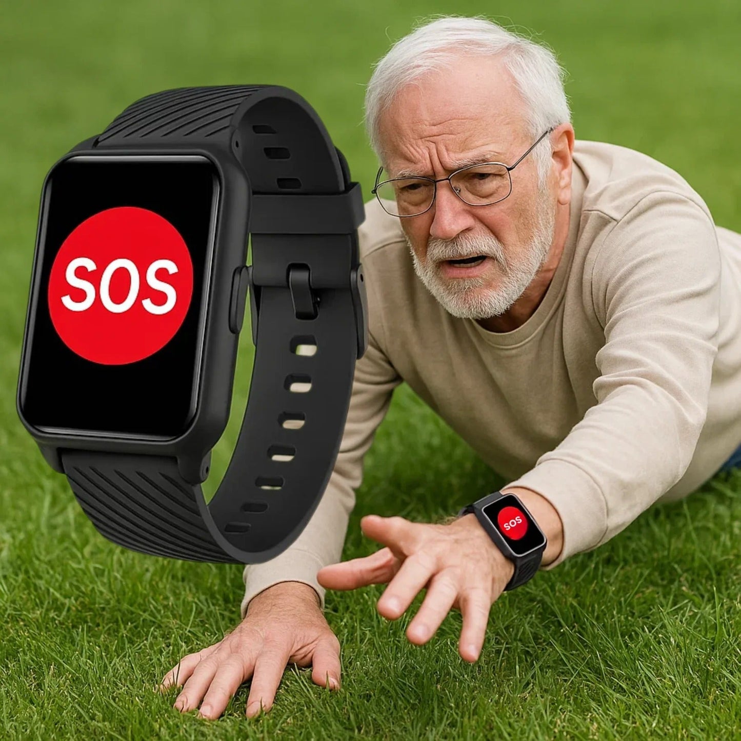 Elderly Safety Alert Smart Watch