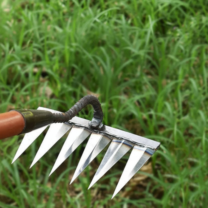 Heavy Duty Garden Rake, Hand Weeder Tool