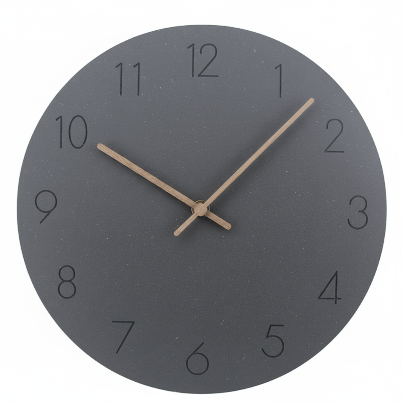 Quiet Modern Wooden Wall Clock