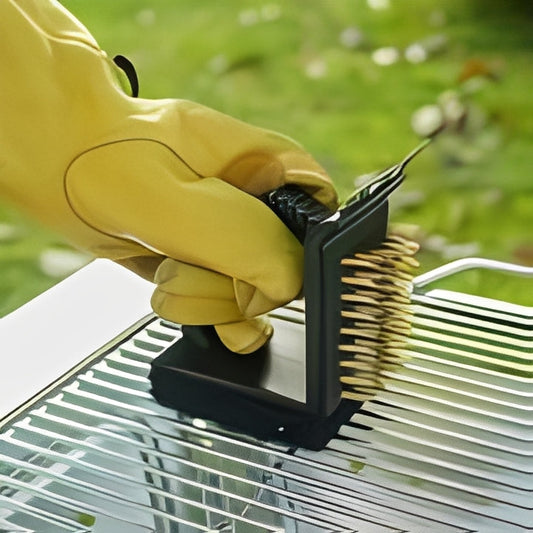 3 in 1 BBQ Cleaner Brush with Scrubber and Sponge - Befez