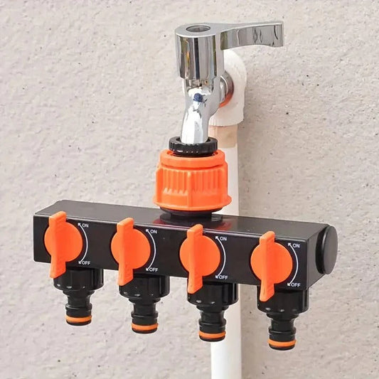 4 Way Garden Water Hose Splitter Adapter - Befez
