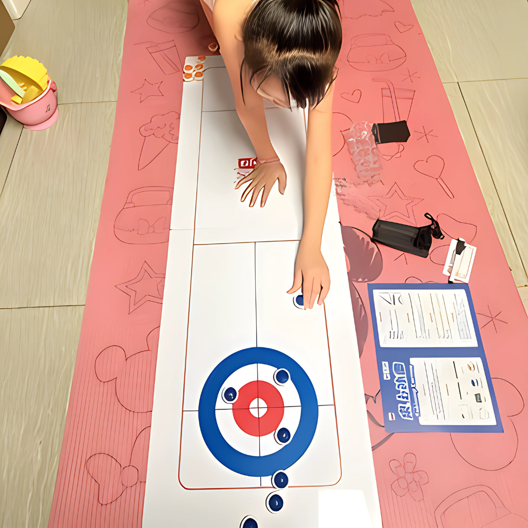 Fun Kids Curling Play Set Indoor Game - Befez