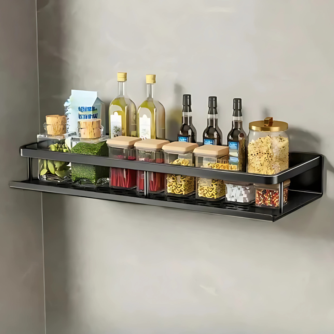 Space Saving Kitchen Wall Shelf Storage Unit