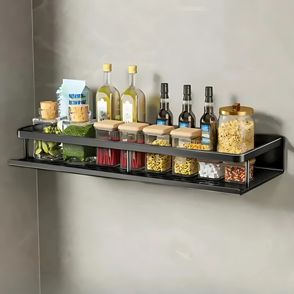 Space Saving Kitchen Wall Shelf Storage Unit