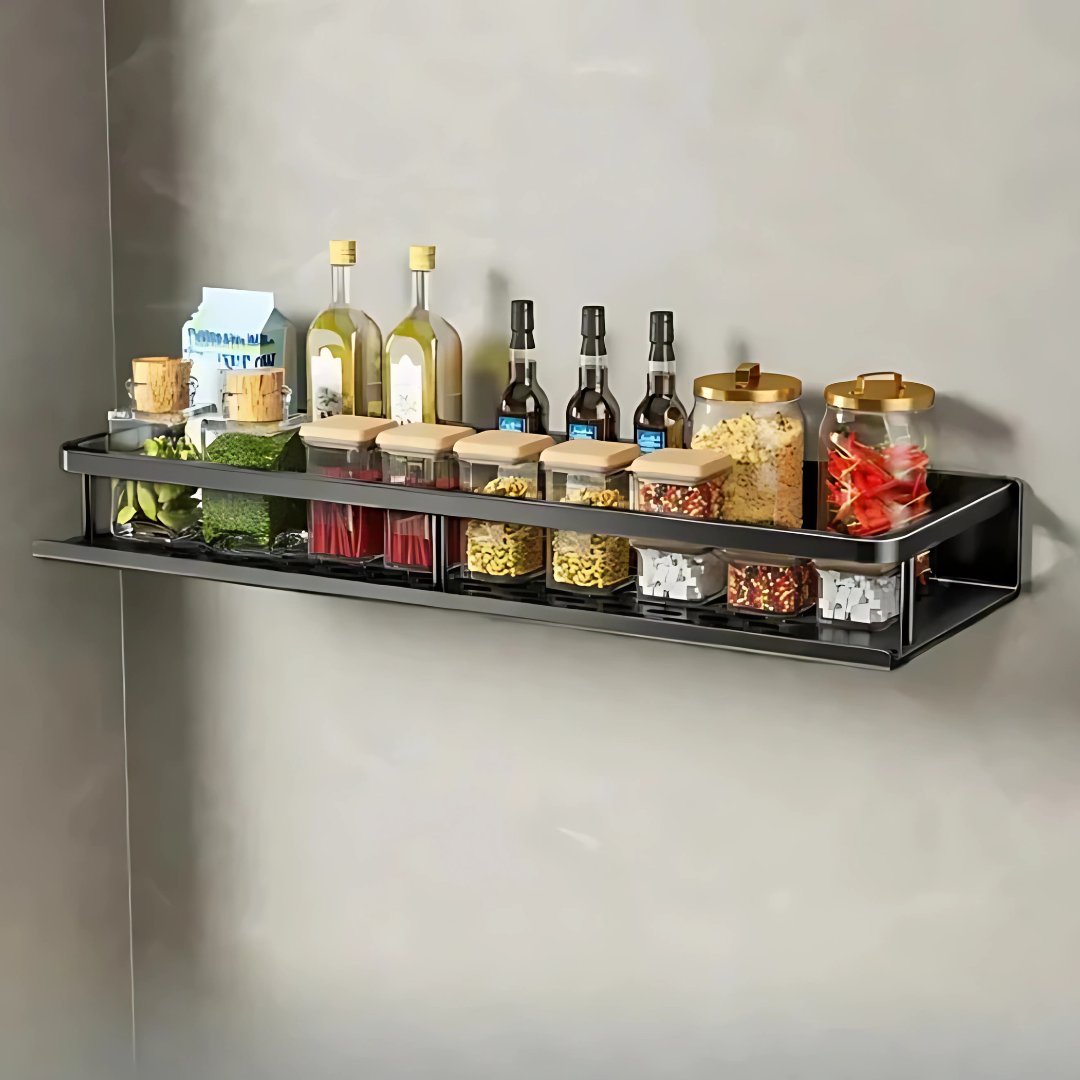 Space Saving Kitchen Wall Shelf Storage Unit